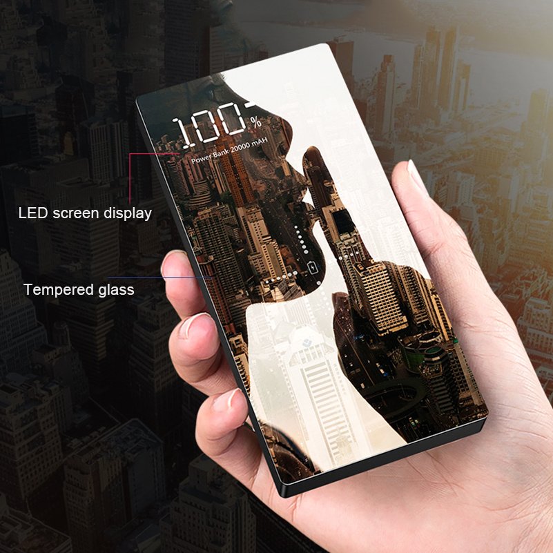 Ultra-Large Capacity Power Bank 20000mAh Mirror – Image 5
