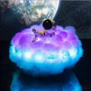 LED Astronaut Cloud Lamp – Colorful Rainbow Night Light for Kids, Creative Gift