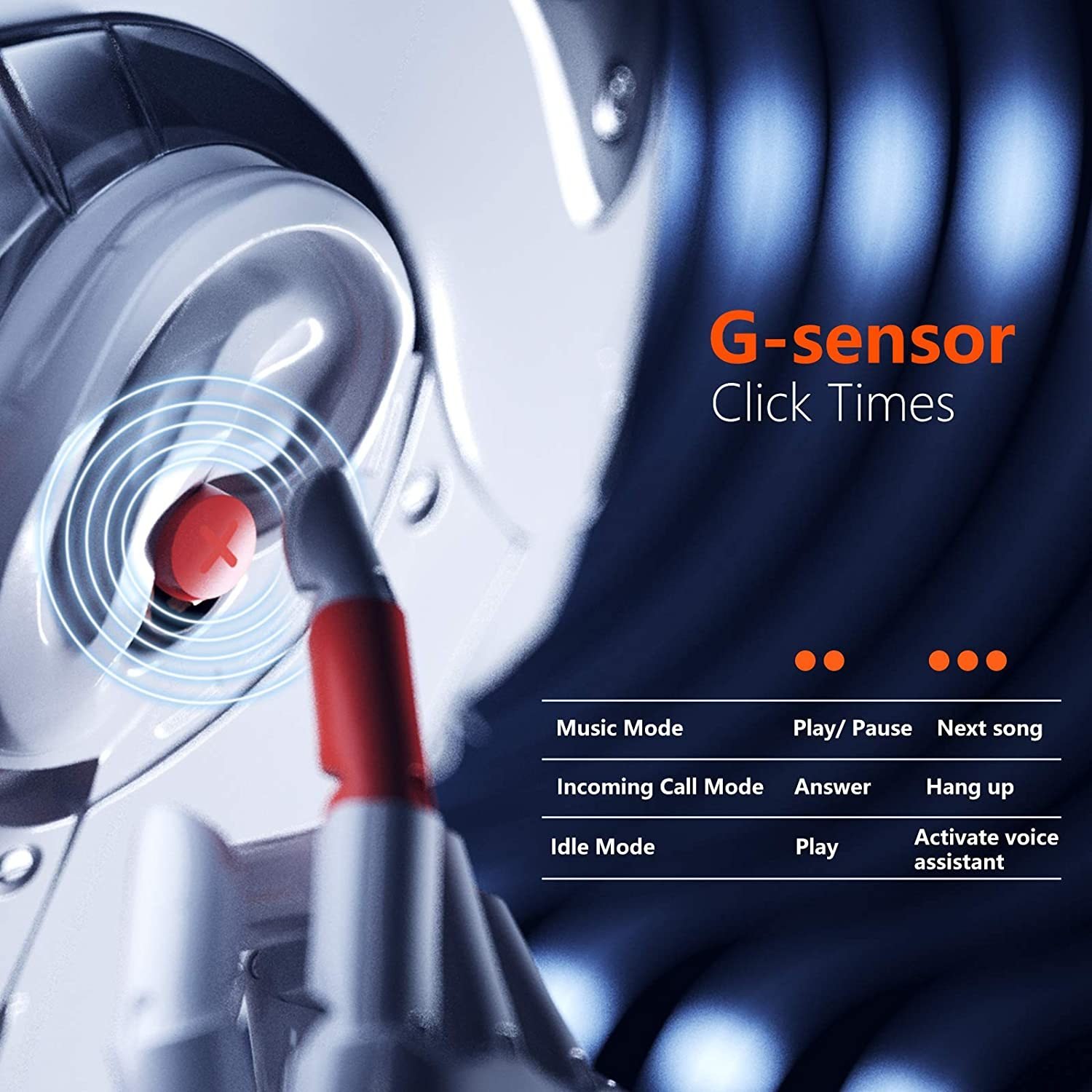 Star Loop Wireless Earbuds – Stylish Bluetooth Headphones with Noise Cancellation – Image 2