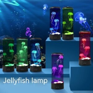Color-Changing Jellyfish LED Night Lamp – USB Powered Small Mood Light