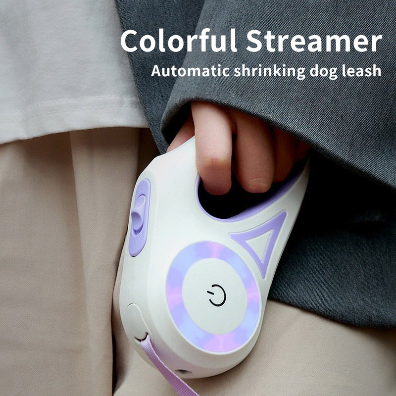 Smart Retractable Dog Leash – Built-in Light & Collar for Safe Night Walks – Image 4