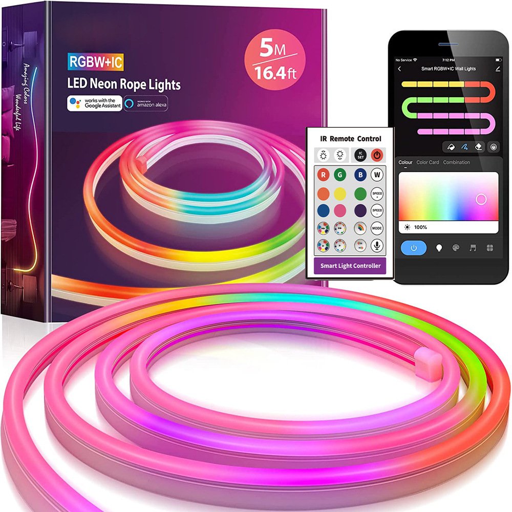 Smart LED Neon Strip Light – APP Control RGB Mood Light – Image 5