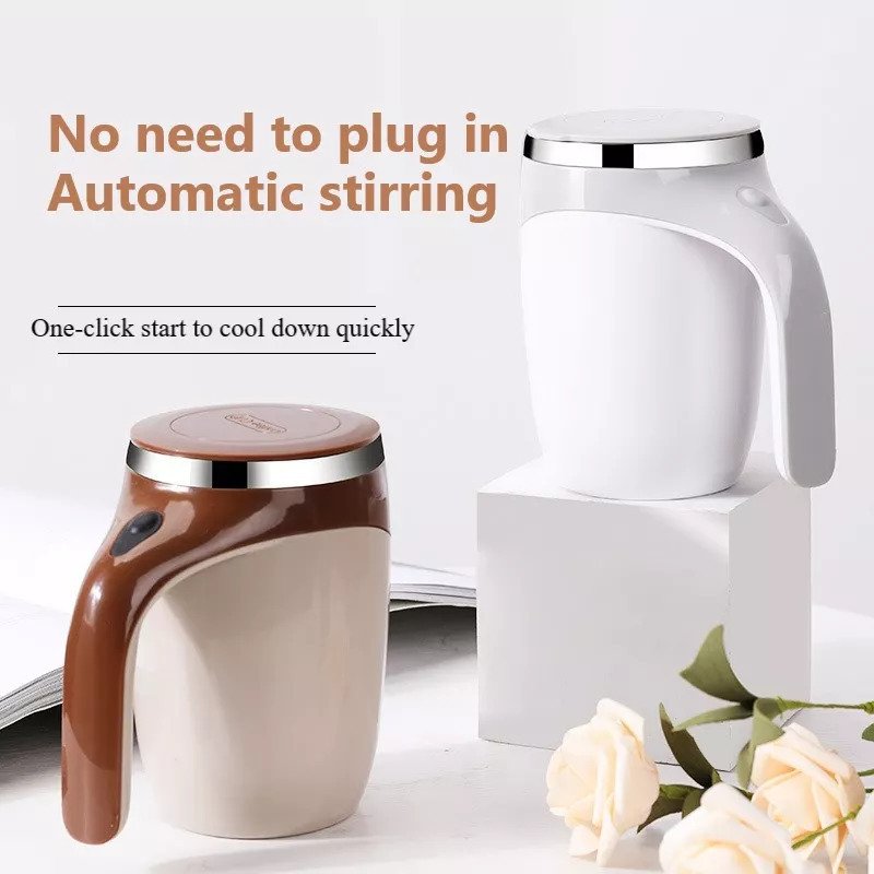 Rechargeable Electric Self-Stirring Mug – Magnetic Automatic Mixing Cup for Coffee, Milk, and Shakes – Image 8